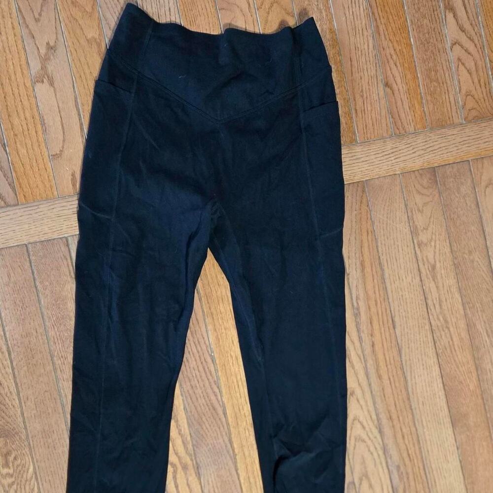 halara medium black full length leggings cinch butt medium
